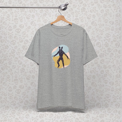 Camiseta abstracta con gráfico de hombre lobo, unisex, de Halloween, de terror, de luna llena, de Teen Wolf, de Cryptids