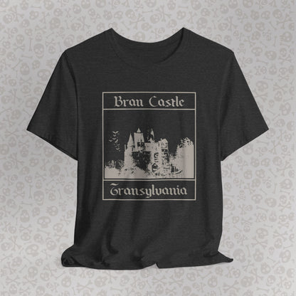 Bran Castle Transylvania T-Shirt, Dracula Shirt, Vampire Halloween Tee, Gothic Horror Shirt, Spooky Dracula Top, Halloween Costume Tee, Transylvania Romania