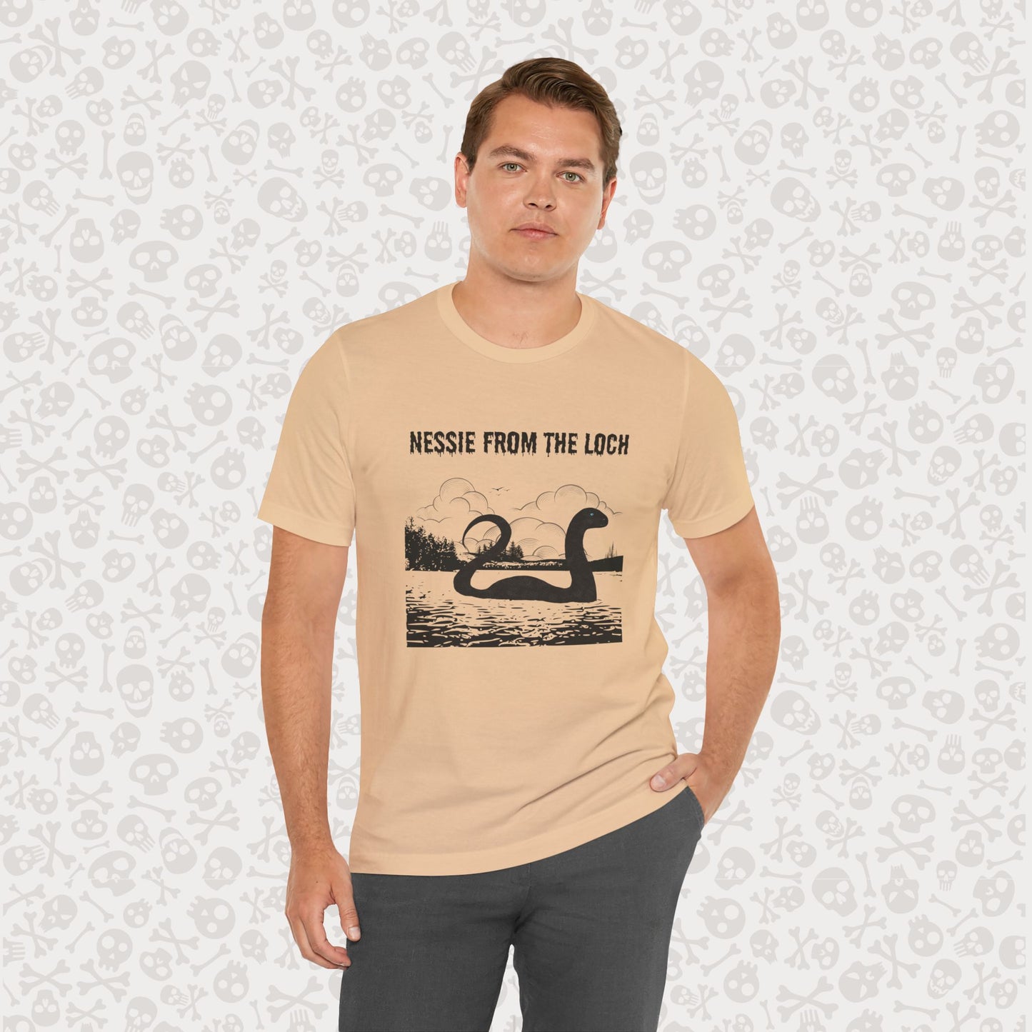 Camiseta de Nessie del Lago, camiseta de Nessie del Monstruo del Lago Ness, camiseta Cryptid, camiseta unisex de manga corta, Lago Ness